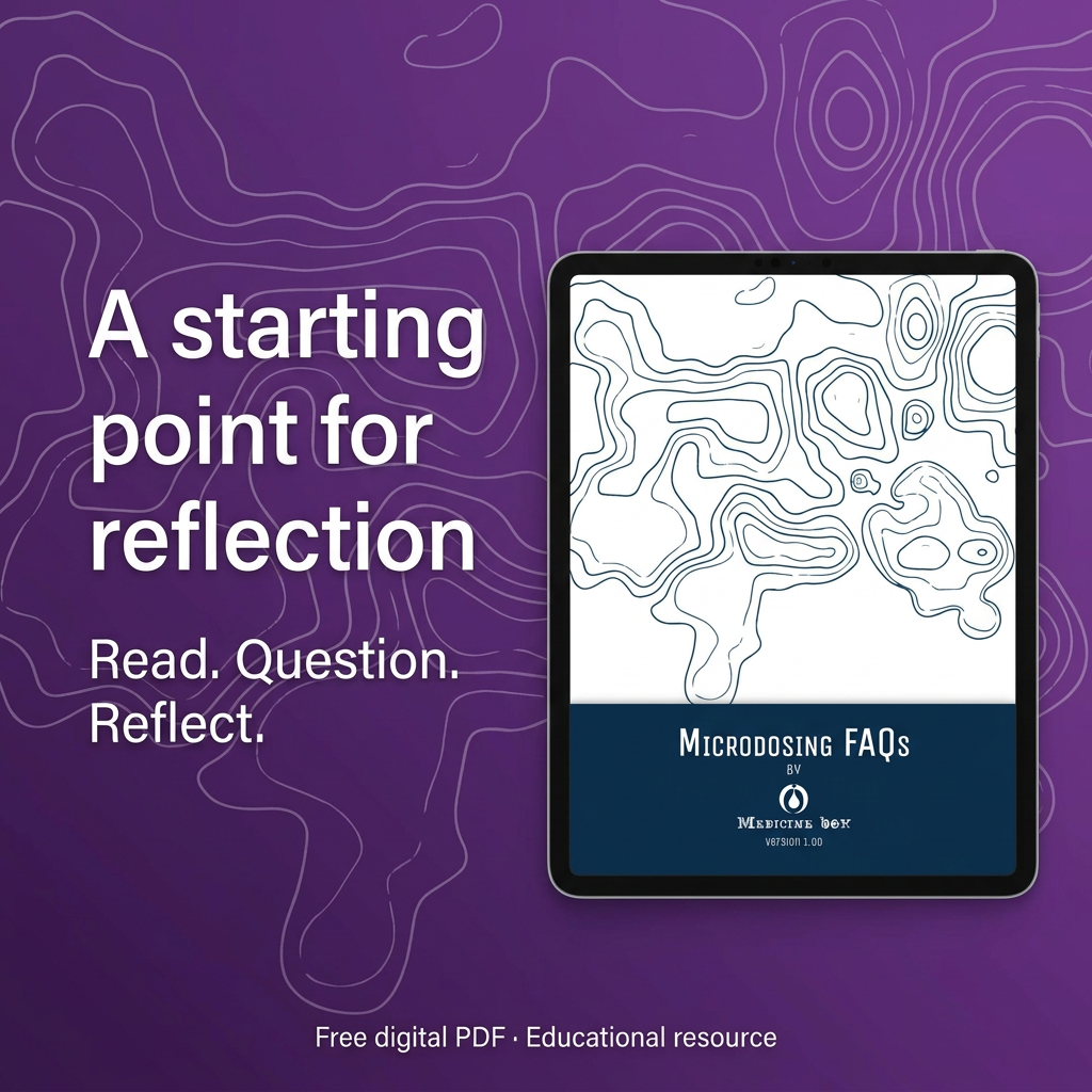 A starting point for reflection: free Microdosing FAQs digital PDF.