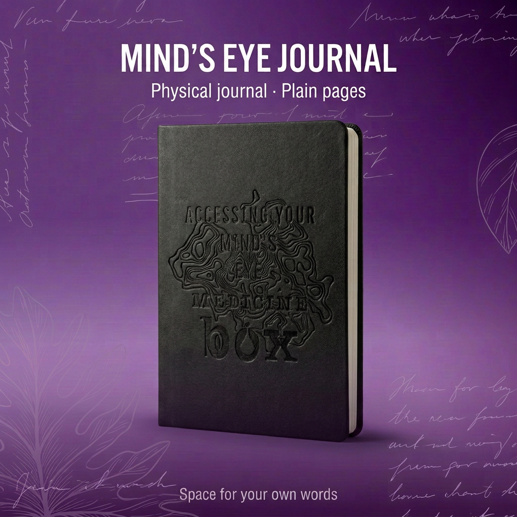 Mind’s Eye Journal with subtle pen-stroke background details
