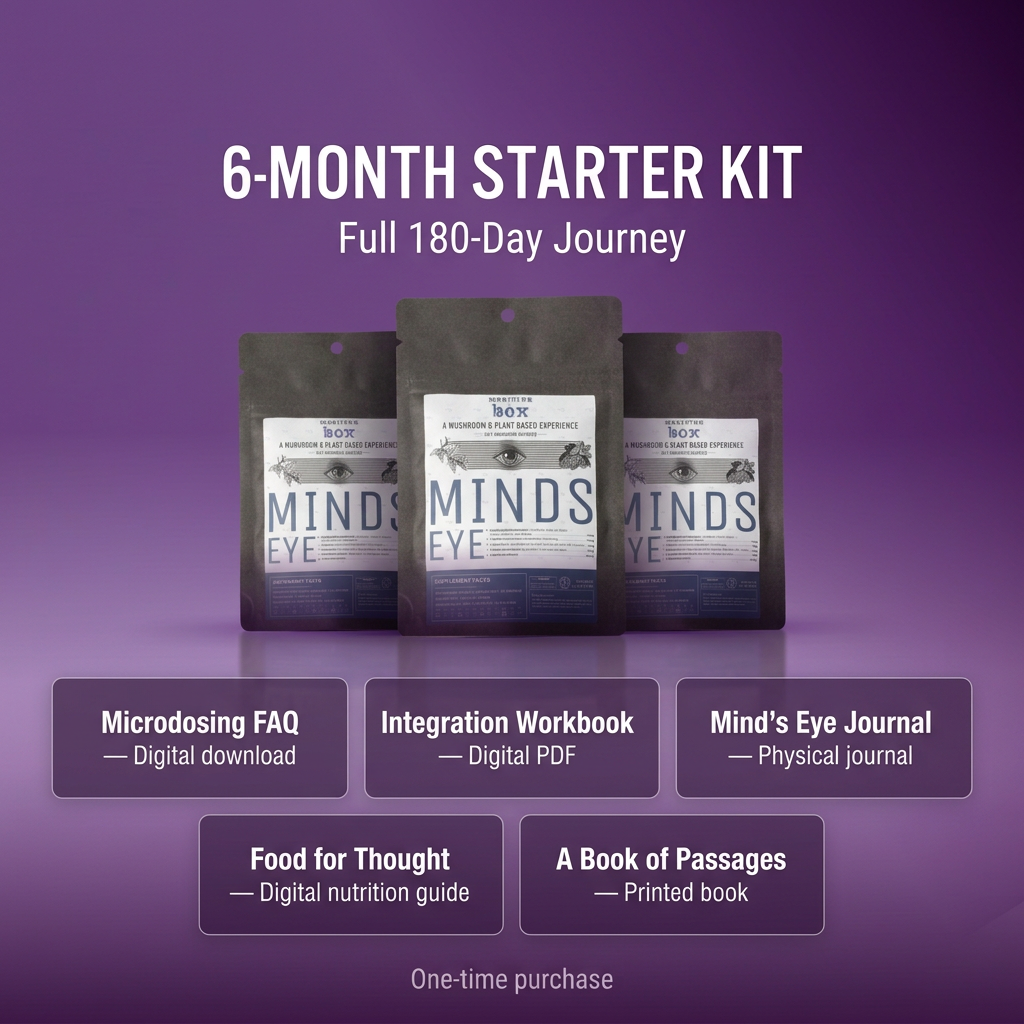 Six-month Starter Kit with three capsule pouches and the complete resource collection